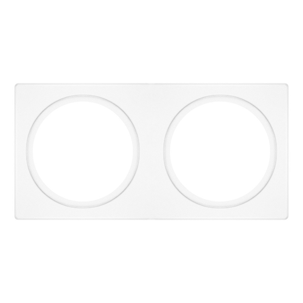Ledvance Bevestigingsset dubbel spot frame 100x200 wit staal 200x100x4mm Ø68MM wit