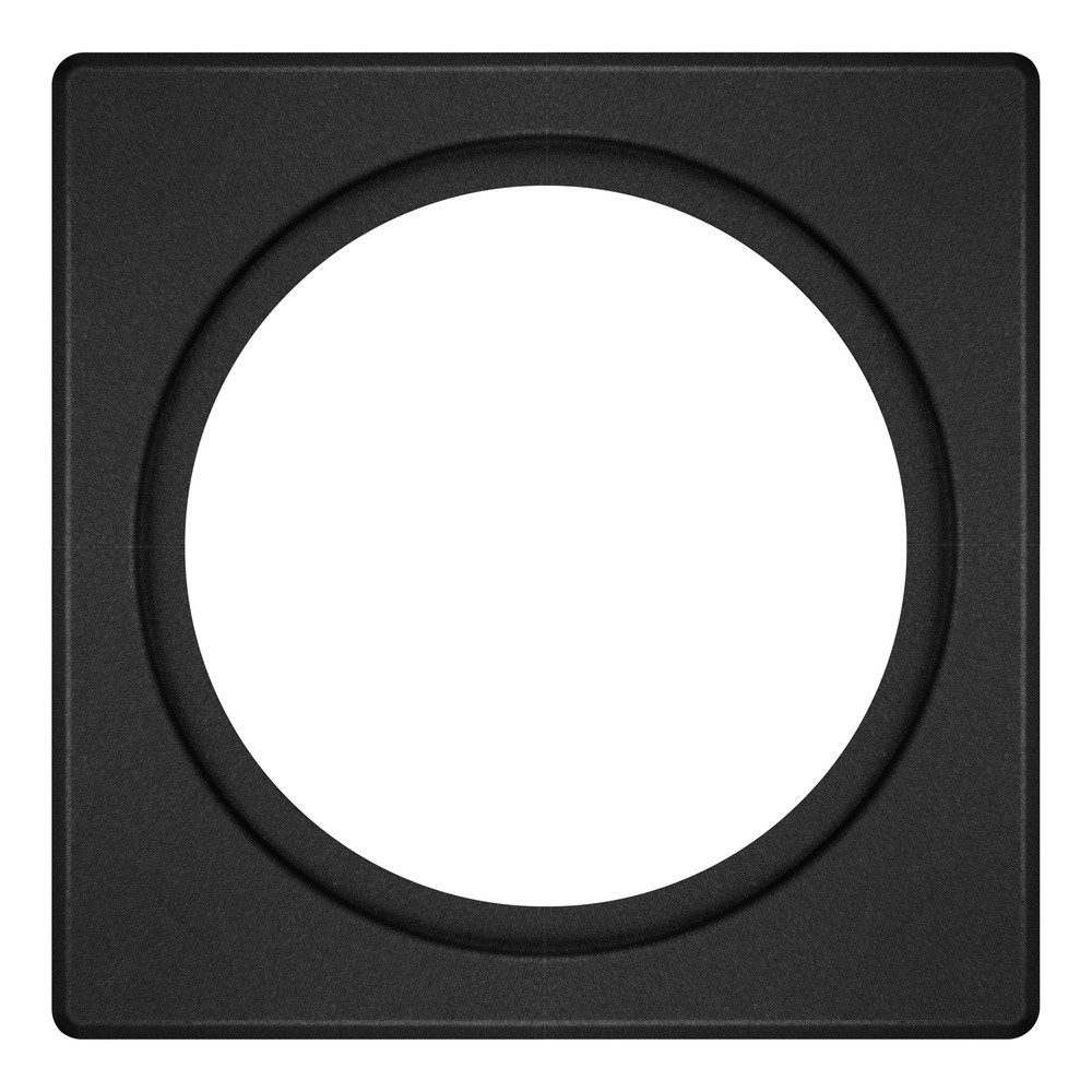Ledvance Bevestigingsset enkelvoudig spot frame 100x100 zwart staal 100x100x4mm Ø68MM zwart