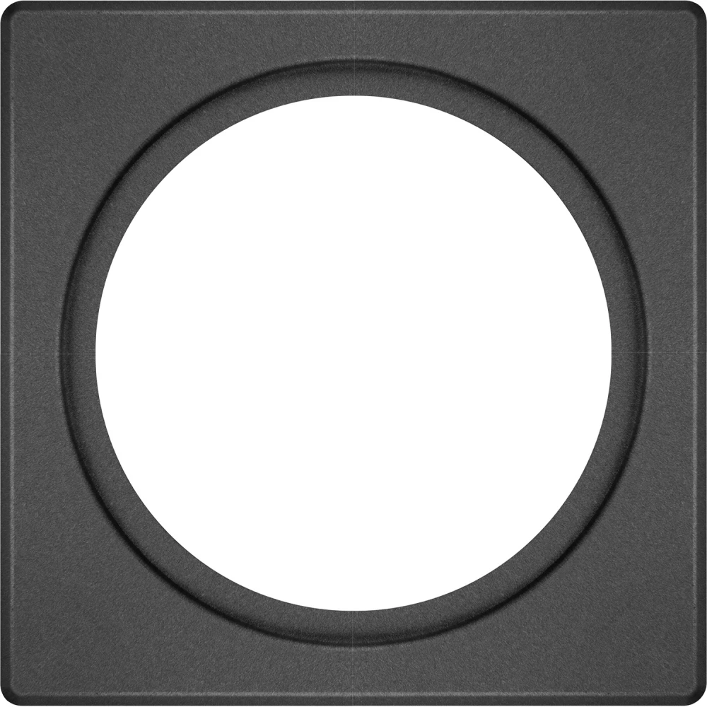 Ledvance Bevestigingsset enkelvoudig spot frame 100x100 zwart staal 100x100x4mm Ø68MM zwart