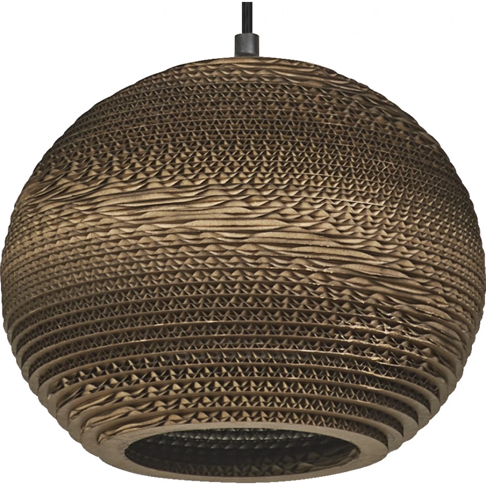 Ledvance Decor cardboard ball pendant e27 brown