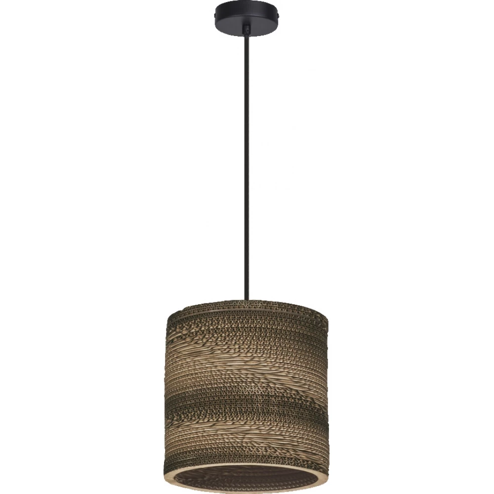Ledvance Decor cardboard cylinder pendant e27 brown