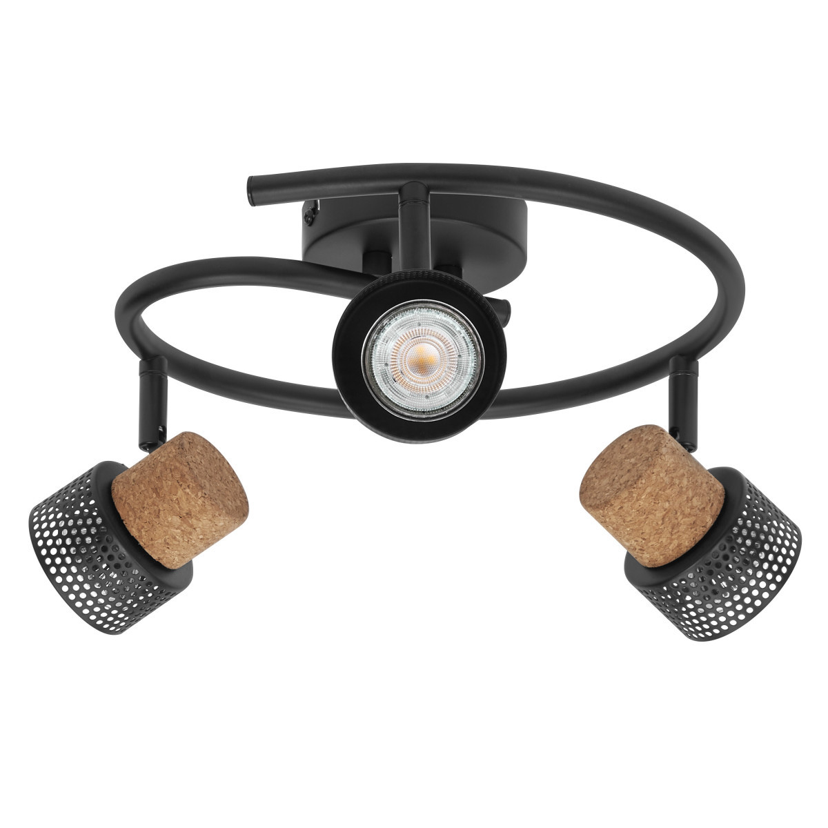 Ledvance DECOR SPOT CORK BLACK Decor Spot cork black spiral 3x3.4W 927 dim