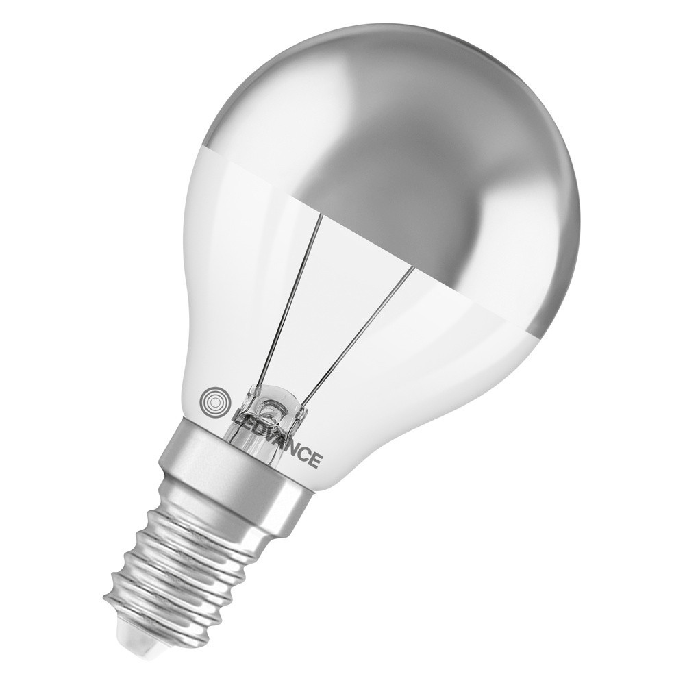 Ledvance LED CLASSIC P MIRROR COB DIM P Led Classic P mirror cob dim P 3.4W 827 mirror silver e14
