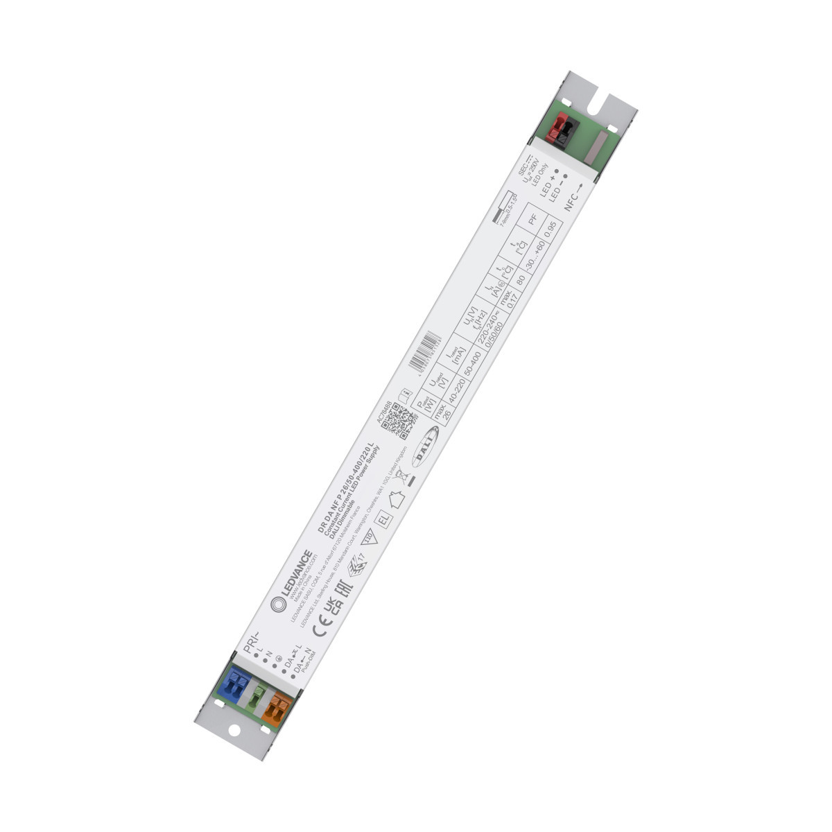 Ledvance LED DRIVER DALI NFC PERFORMANCE Led Driver dali NFC performance 26/50-400/220 L