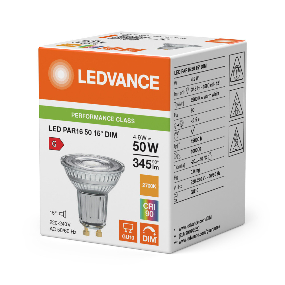 Ledvance LED PAR16 DIM P Led Par16 dim P 4.9W 927 gu10