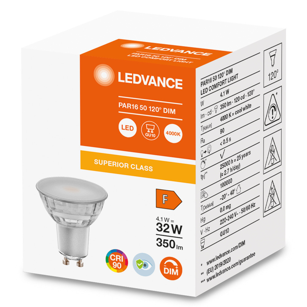 Ledvance LED REFLECTOR PAR16 Led Reflector par16 4.1W 940 gu10