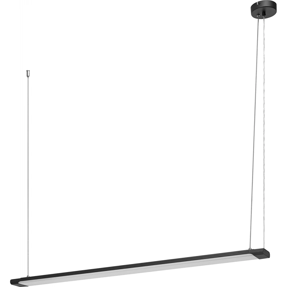 Ledvance Office line slab pendelarmatuur voor kantoren 4000K 40W 1200x90mm dimbaar zwart ip20