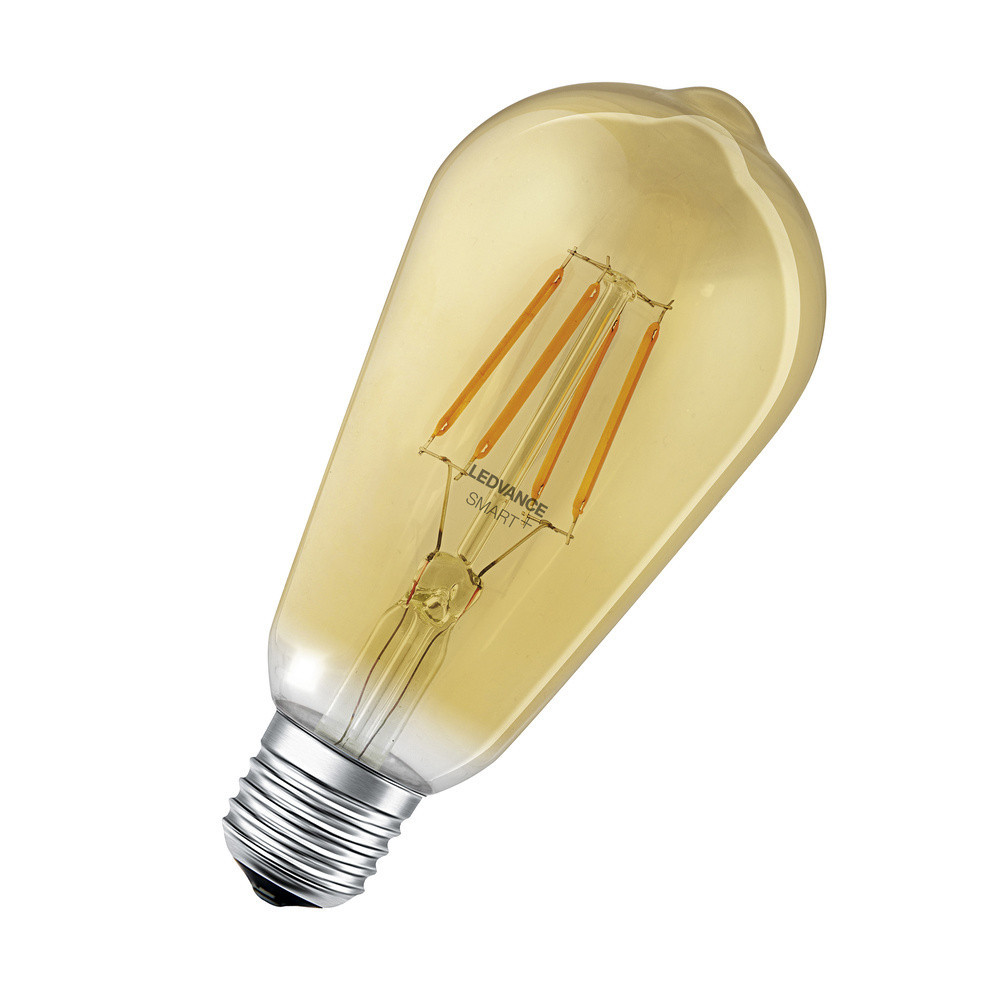 Ledvance SMART+ Filament Edison Dimmable Smart+ Filament edison dimmable 6W 824 230V gold e27