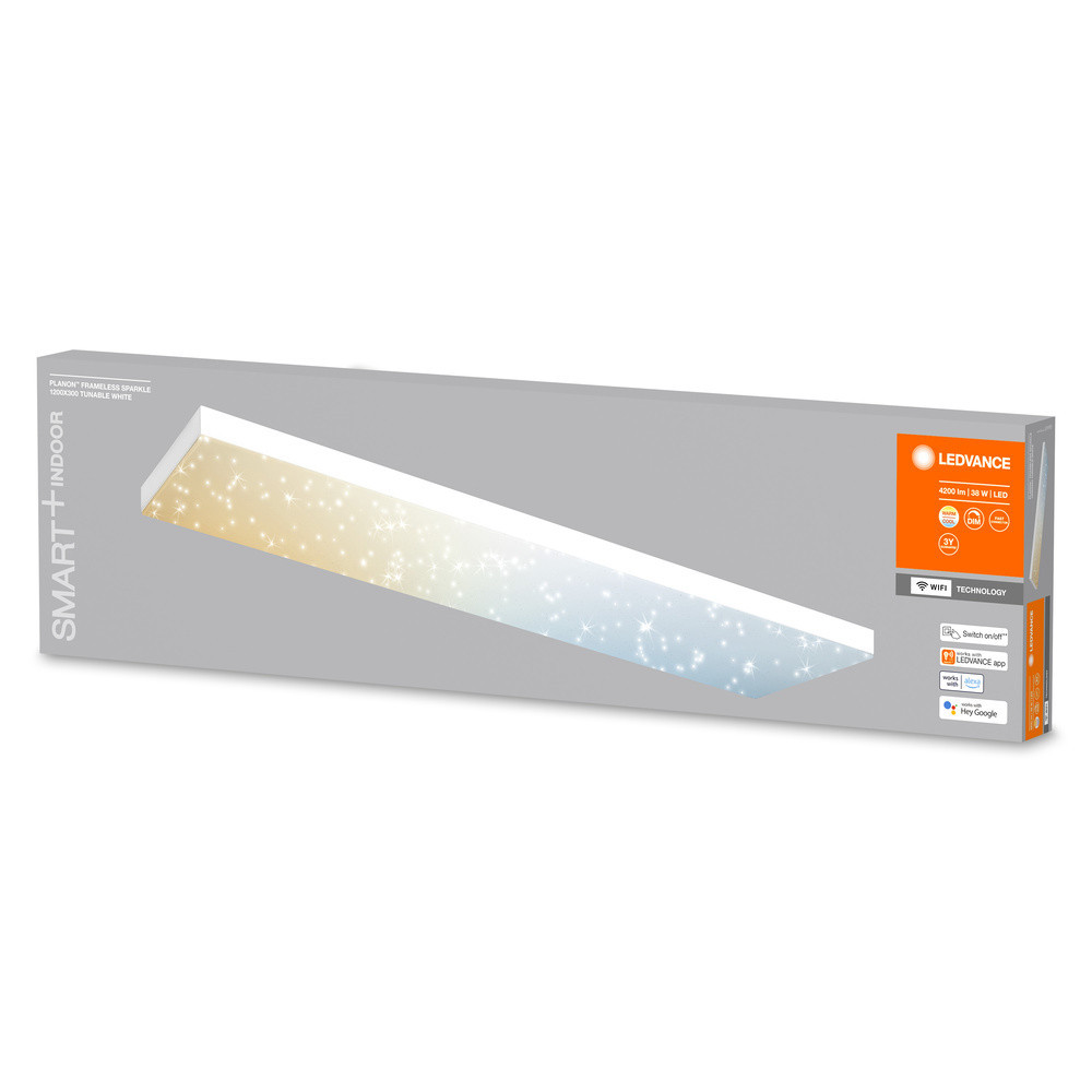 Ledvance SMART+ Planon Frameless Sparkle Smart+ Planon frameless sparkle 1200x300mm TW