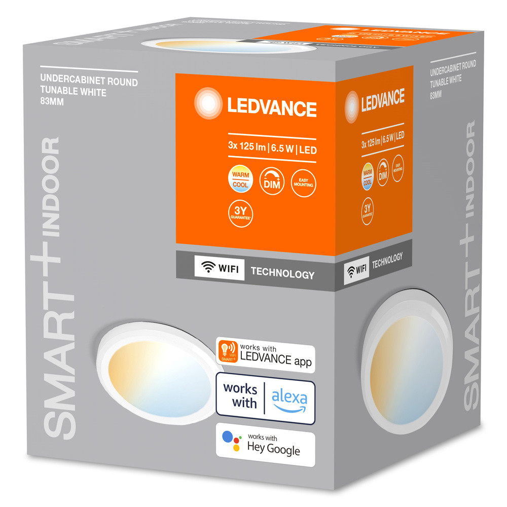 Ledvance SMART+ UNDERCABINET ROUND TUNABLE W Smart+ Undercabinet round tunable white 83MM TW