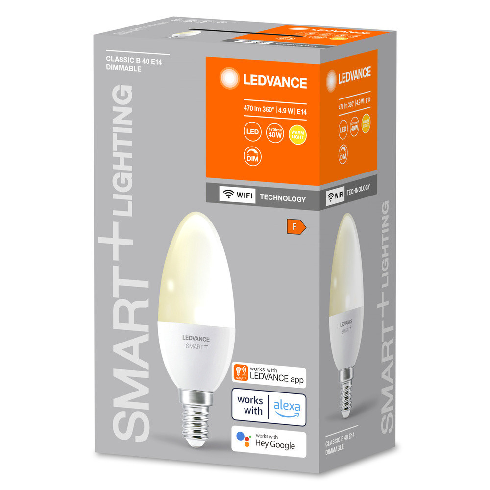 Ledvance SMART+ WiFi Candle Dimmable Smart+ Wifi candle dimmable 230V dim FR e14 single pack