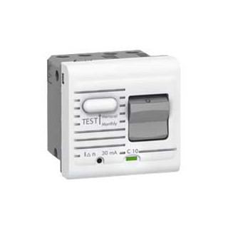 Legrand Mosaic aardlekautomaat 2P 10a 0,03a C