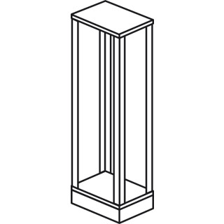 Legrand Achter-en zijwand XL3 4000 schroefbevestiging H2000 B475