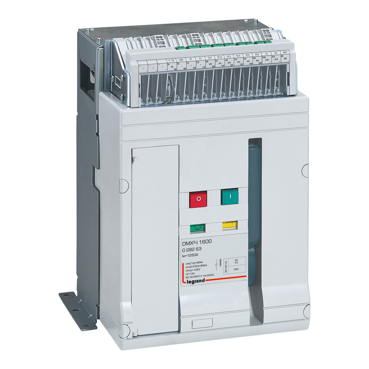 Legrand Air Circuit Breaker Acb DMX³-I 1600, icu 42ka, 3-polen, vastgemonteerd, inom 1250a