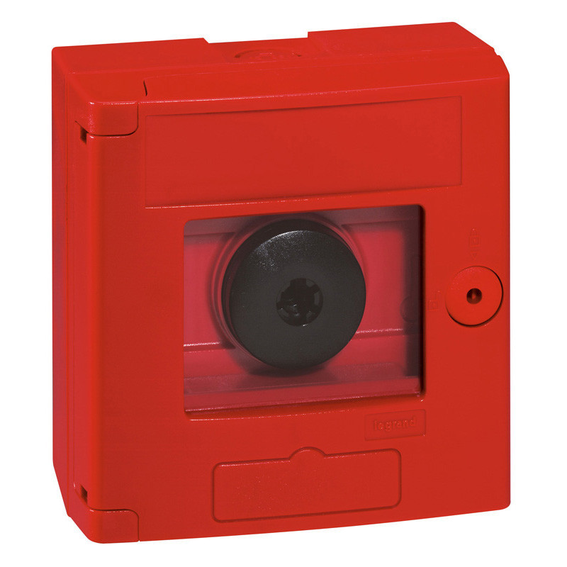 Legrand Brandmelder met breekglas, opbouw rood ip44 ik07 klasse ii