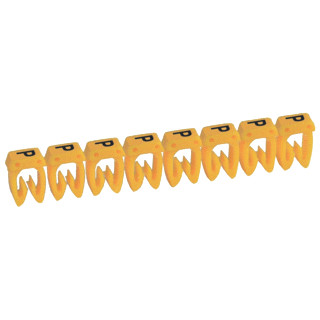 Legrand Cab 3 codeerteken cab 3 letter P geel 0.15-0.5MM2 Legrand Cab 3 codeerteken cab 3 letter P geel 0.15-0.5MM2
