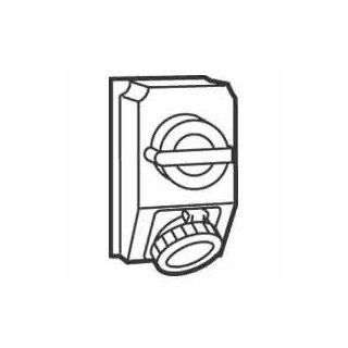 Legrand CEE materiaal Cee Geschakelde contactdoos 32a 6H 400V 3p+a ip66/67-55 hypra