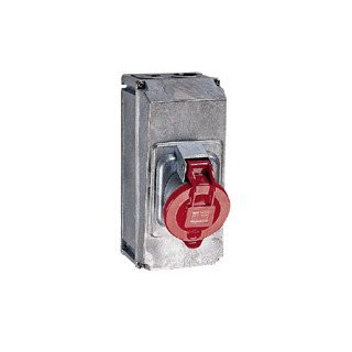 Legrand CEE materiaal Cee Opb. doorverb.doos contactdoos 63a 400V 3p+n+a ip44 metaal hypra