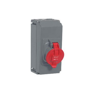 Legrand CEE materiaal Cee Opb. doorverb.doos contactdoos 63a 400V 5P ip44 kunststof hypra