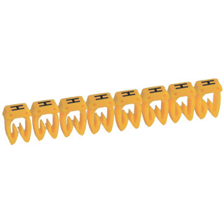 Legrand Cab 3 adercodering schriftvorm 0.4-0.8MM klemmen (snap) geel