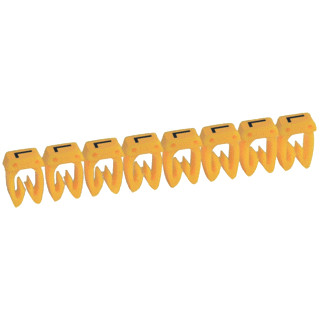 Legrand Cab 3 adercodering schriftvorm 0.4-0.8MM klemmen (snap) geel