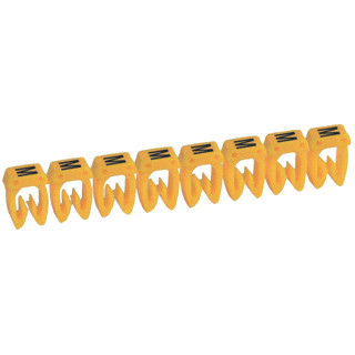 Legrand Cab 3 adercodering schriftvorm 0.4-0.8MM klemmen (snap) geel