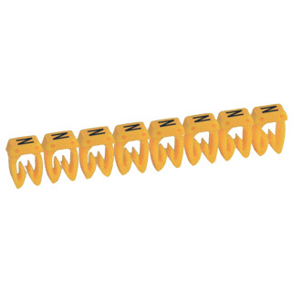 Legrand Cab 3 adercodering schriftvorm 0.4-0.8MM klemmen (snap) geel