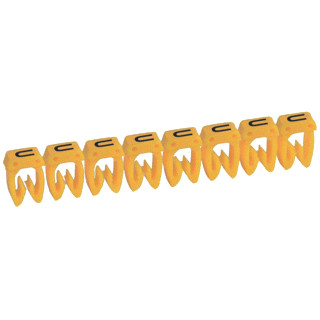 Legrand Cab 3 adercodering schriftvorm 0.4-0.8MM klemmen (snap) geel