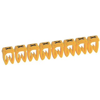 Legrand Cab 3 adercodering schriftvorm 0.4-0.8MM klemmen (snap) geel