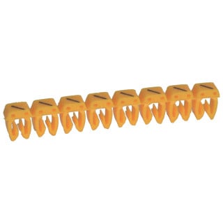 Legrand Cab 3 adercodering schriftvorm 0.4-0.8MM klemmen (snap) geel