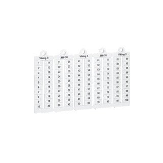 Legrand Rijgklem Codeerteken Viking3 cijfers 10 maal 31-40 B6 hor.