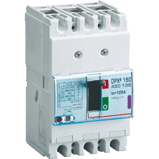 Legrand DPX3 160 thermo magnetisch 4 polig 125a ka-waarde 50ka