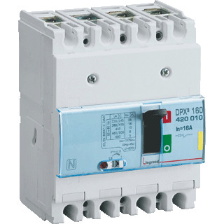 Legrand DPX3 160 thermo magnetisch 4 polig 40a ka-waarde 16ka