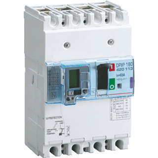 Legrand DPX3 160 thermo magnetisch+aardlek 4 polig 63a ka-waarde 36ka
