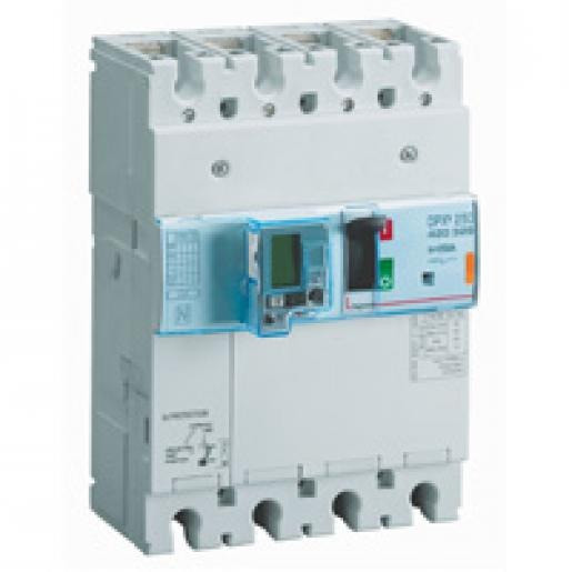 Legrand DPX3 250 electronisch+aardlek 4 polig 250a ka-waarde 25ka