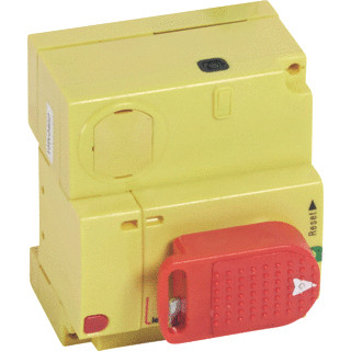 Legrand DPX3 directe draaibediening rood/geel