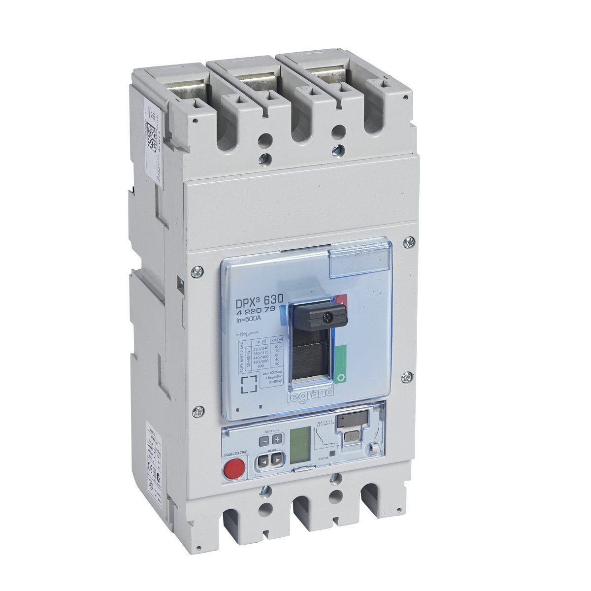 Legrand DPX3630 elektr S2 3P 500a 70ka