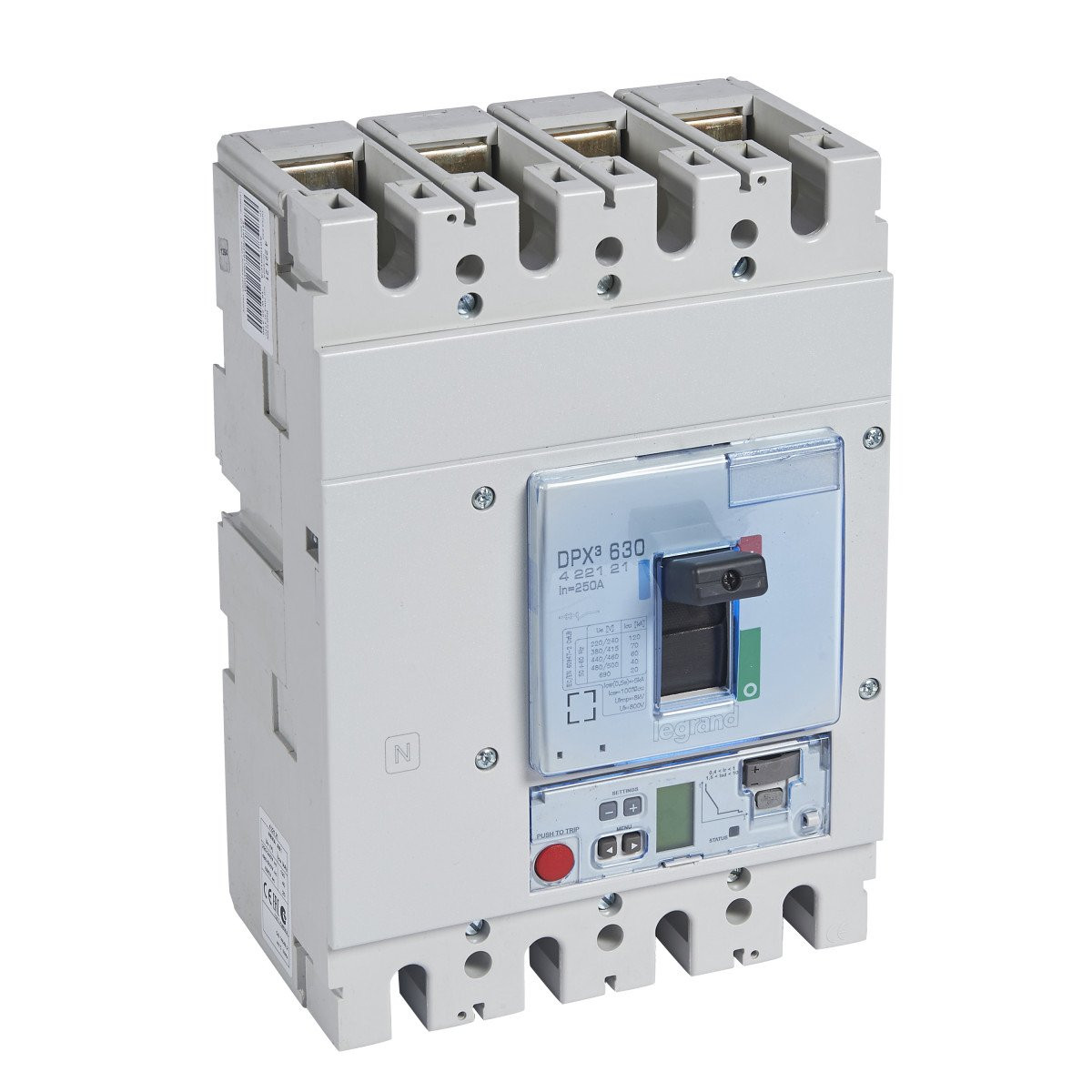 Legrand DPX3630 s2+meten 4P 250a 70ka