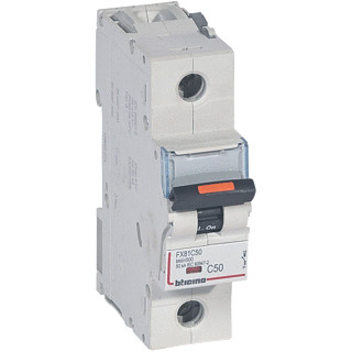 Legrand Lexic installatieautomaat D karakteristiek 50a 1P 1 beveiligd 1,5te