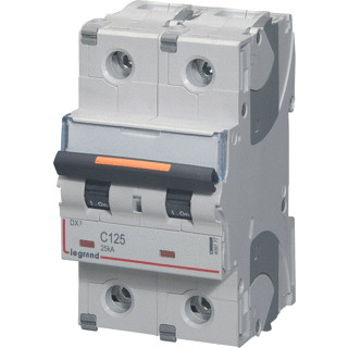 Legrand Lexic installatieautomaat C karakteristiek 125a 2P 2 beveiligd 3te