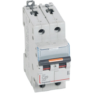 Legrand Lexic installatieautomaat C karakteristiek 25a 2P 2 beveiligd 2te