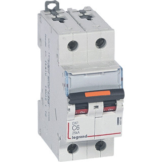 Legrand Lexic installatieautomaat C karakteristiek 6a 2P 2 beveiligd 2te