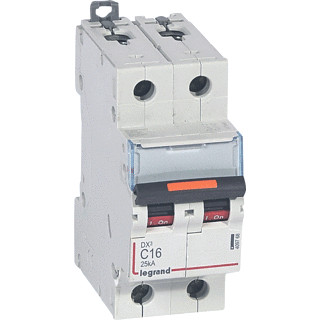 Legrand Lexic installatieautomaat D karakteristiek 16a 2P 2 beveiligd 2te