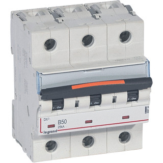 Legrand Lexic installatieautomaat B karakteristiek 50a 3P 3 beveiligd 4,5te