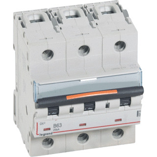 Legrand Lexic installatieautomaat B karakteristiek 63a 3P 3 beveiligd 4,5te