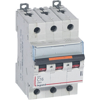 Legrand Lexic installatieautomaat C karakteristiek 16a 3P 3 beveiligd 3te