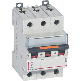 Legrand Lexic installatieautomaat C karakteristiek 6a 3P 3 beveiligd 3te