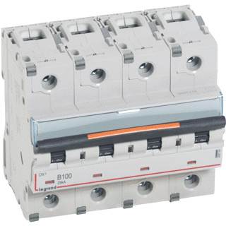 Legrand Lexic installatieautomaat B karakteristiek 100a 4P 3 beveiligd incl nul 6te