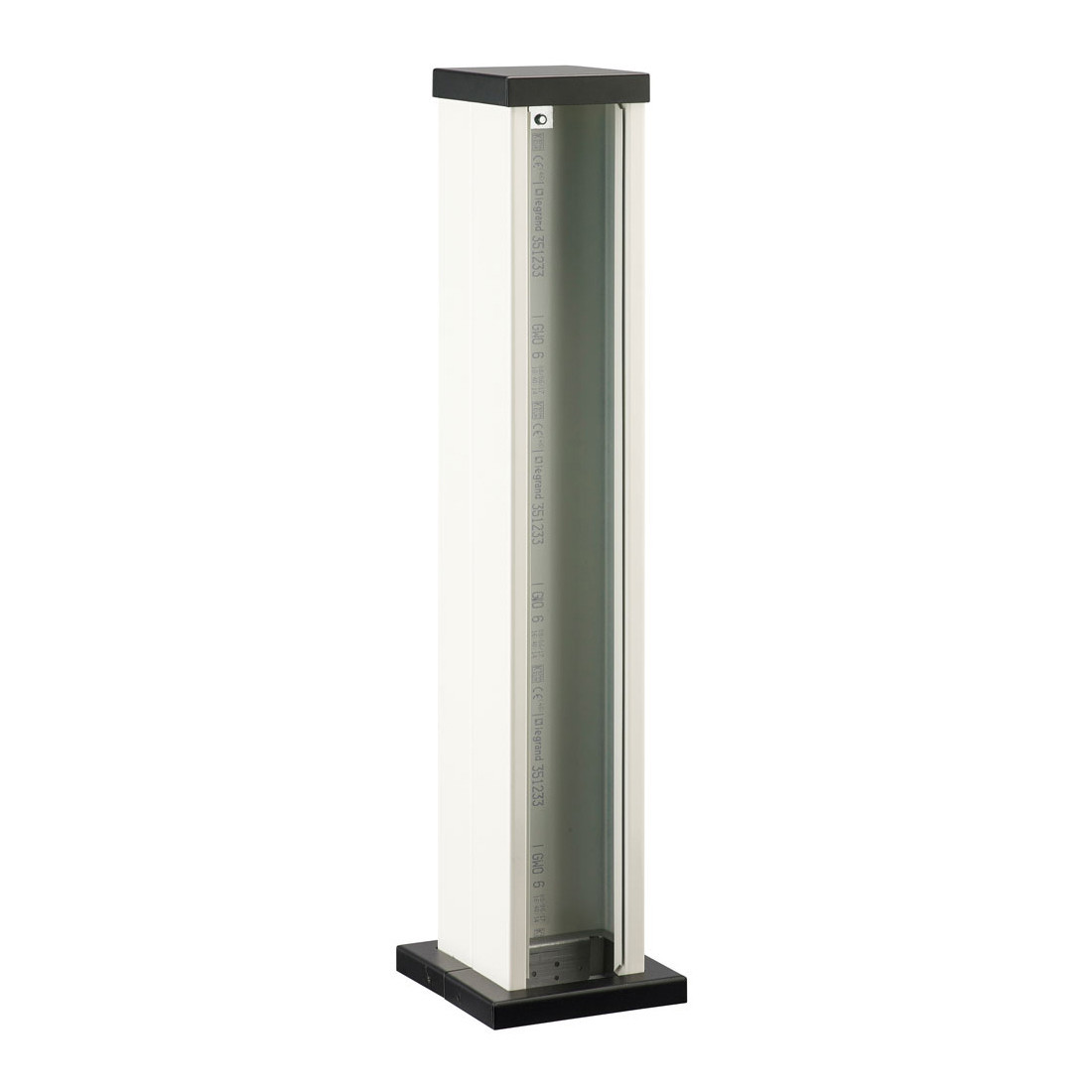 Legrand Energiezuilen Colonnette CL-6 670MM dubbel, ral9010 zonder wandgootdozen en deksels