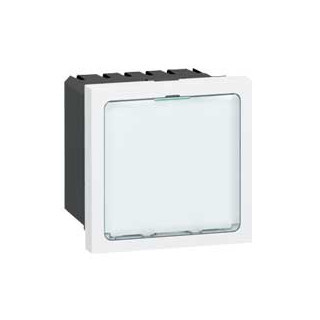 Legrand Etiketh.led-verlichtb.lichtsterkte 02.W of 1W 2mod.verl.plaat wit